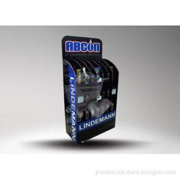 3 Tiers Cardboard POS Display for Car Lube With Silk Screen